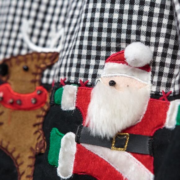 LEMON GRASS 3D Dancing Santa Reindeer Christmas Embroidered Button Up Shirt 2X - Picture 3 of 11